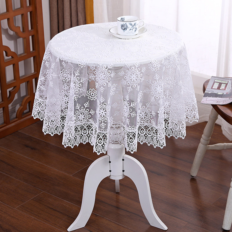 欧式小圆桌桌布布艺蕾丝纱绣花长方形台布家用防尘盖巾茶几餐桌布,居家布艺,桌布,淘宝优惠券,粉丝福利购,淘宝优惠卷