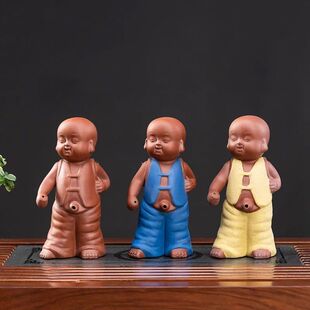 茶宠摆件大号尿童创意宜兴紫砂茶玩招财可爱撒尿娃娃喷水可养童子