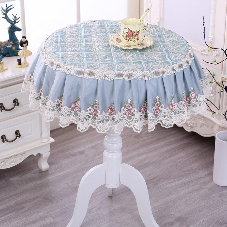 欧式家用加厚蕾丝布艺圆桌布防烫圆形咖啡桌餐桌茶几桌会议桌盖布,居家布艺,桌布,淘宝优惠券,粉丝福利购,淘宝优惠卷