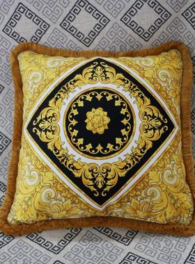 Acadia阿卡迪亚欧式沙发抱枕奢华靠背巴洛克风午睡枕护腰靠垫定制