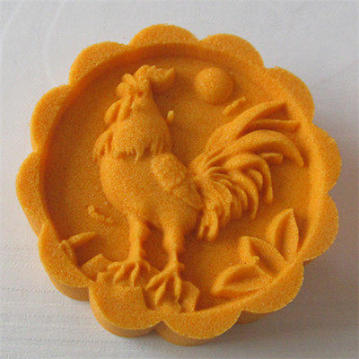 3D立体手压式50克12生肖 冰皮月饼 烘焙模具套装 可调高低