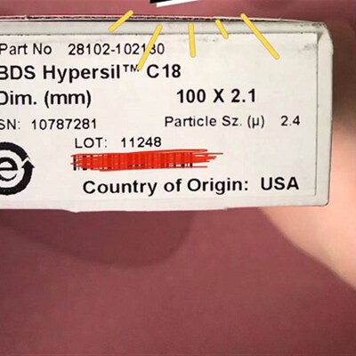 赛默飞 28102-102130 28105-254030 液相色谱  BDS C18色谱柱