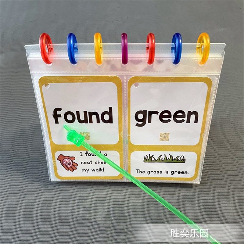 彩虹蘑菇孔字卡收纳文件夹可擦写可拆卸5寸6寸7寸卡片相片活页夹