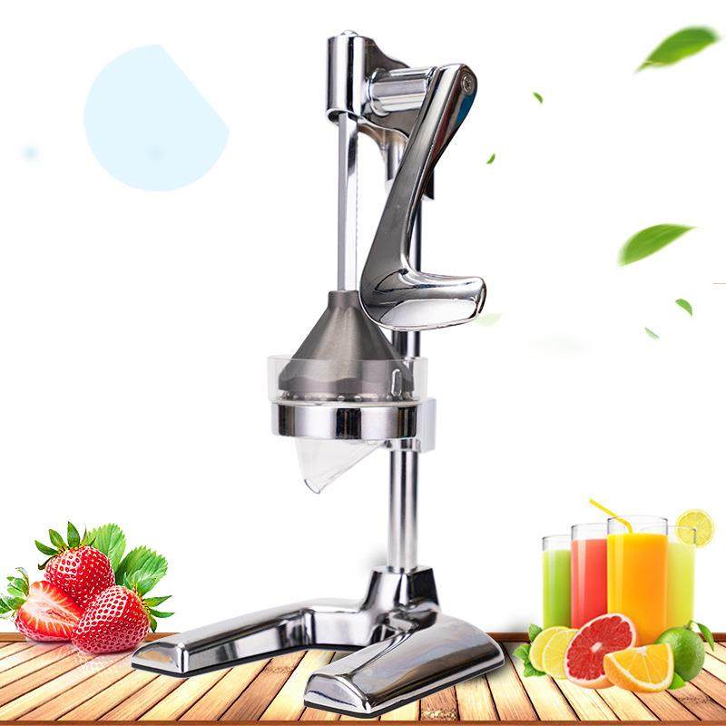 齿轮压榨机银色家用商用手动榨汁机橙子石榴雪梨橘子柠檬榨汁器