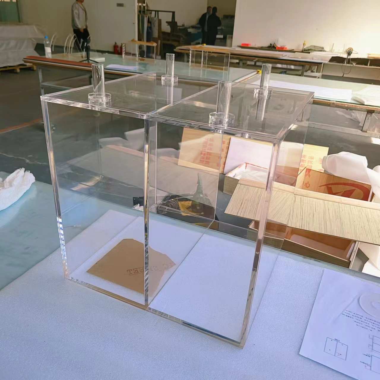 亚克力盒子 有机玻璃透明方形罩子厂家加工