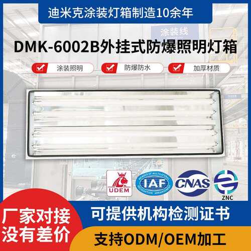 DMK-6002B 外挂式防爆照明灯箱喷烤漆房涂装线生产车间等设备照明