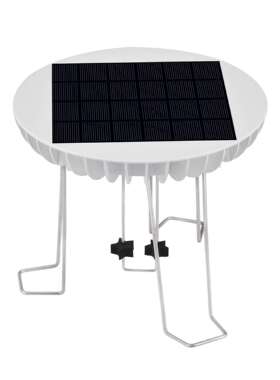 5V2W蓄电型太阳能水波器花园水池喂鸟盆水花搅伴器太阳能搅水泵