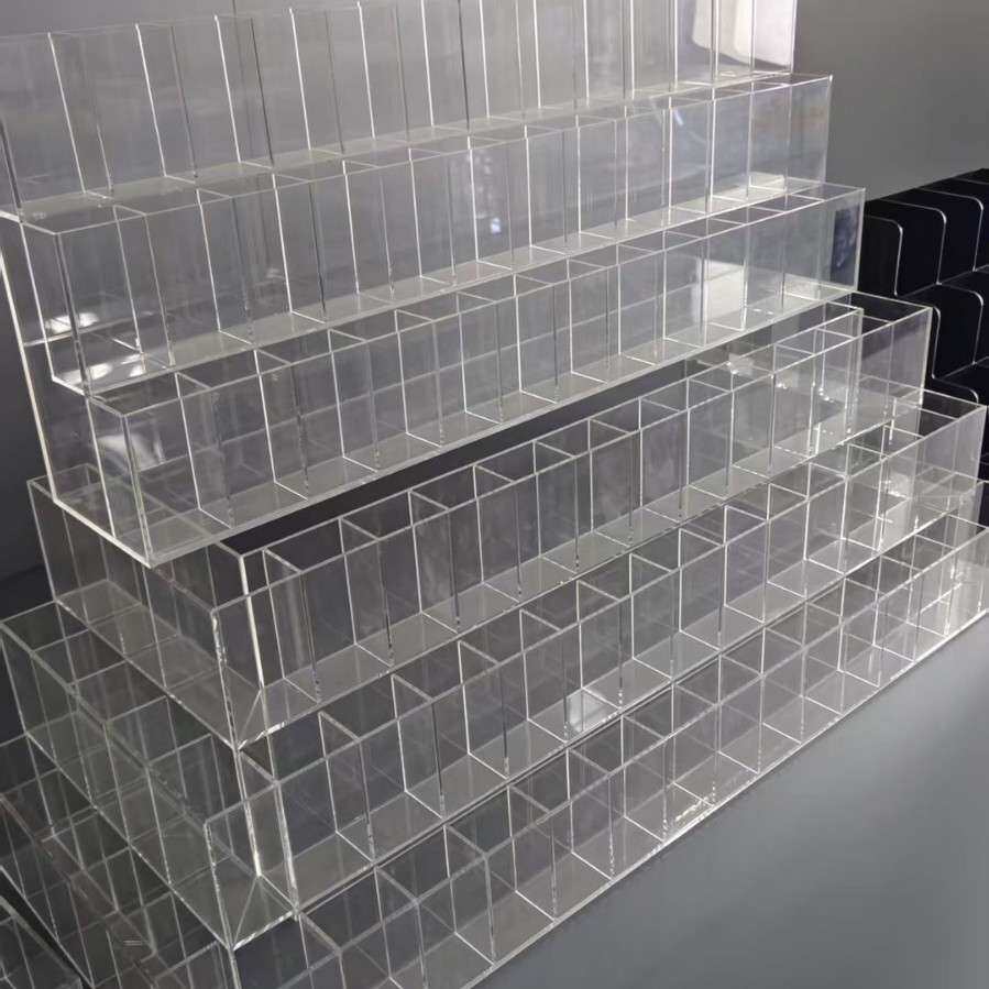 亚克力文创展示架 透明有机玻璃多宝阁文具店展架