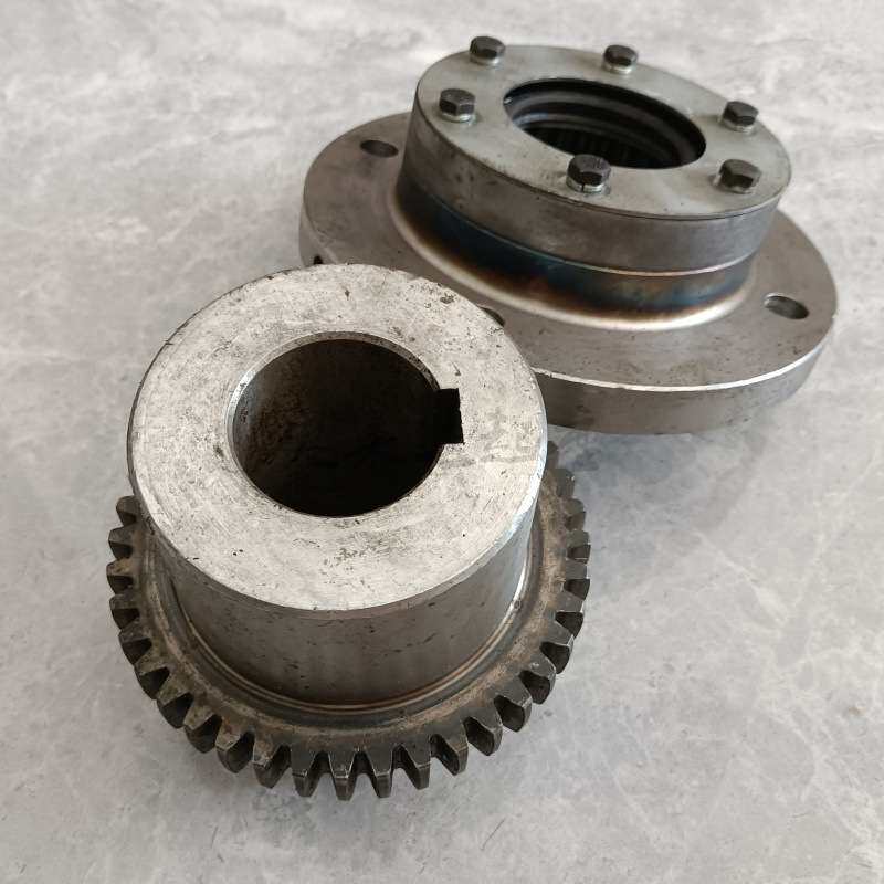 φ170 185 220 250双齿联轴器规格电动葫芦联轴器45#钢加厚联轴器