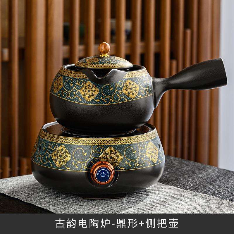 原矿陶土闷茶壶泡水壶过滤侧把煮茶壶泡茶壶泡茶神器茶艺茶具用品
