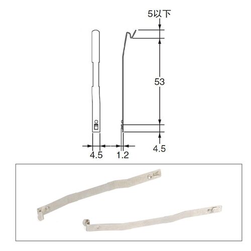 时间继电器挂钩Y92H-3 配H3Y-2 H3Y-4底座 挂钩固定卡条卡子100对