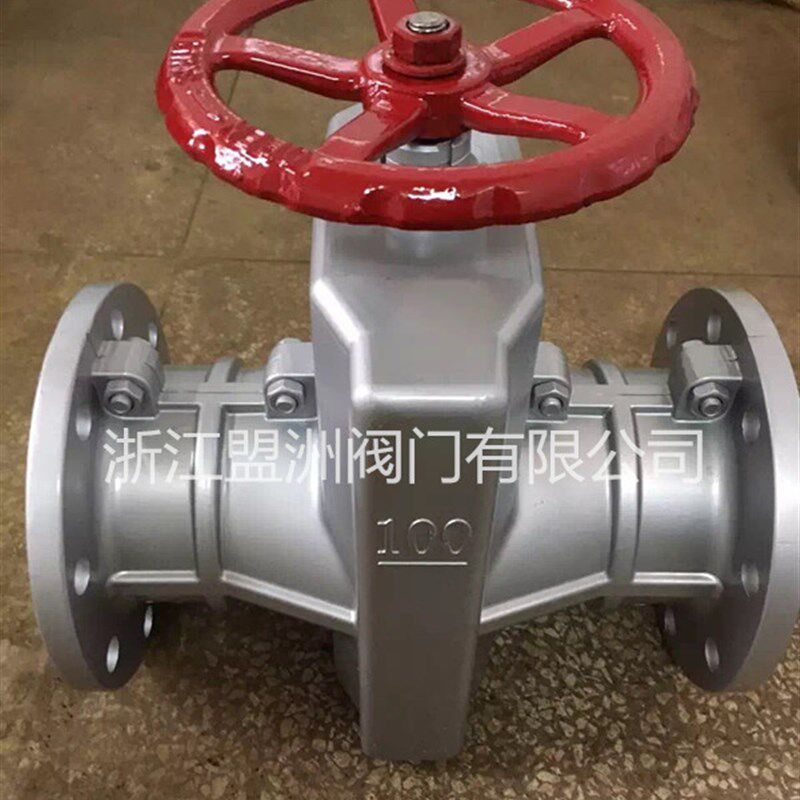 GJ41X-6L/10L铝合金管夹阀 胶管法兰管夹阀DN25 32 40 50 80 100