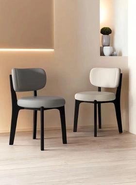 【616人收藏】北欧意式全实木餐椅家用简约现代靠背椅子小户型by