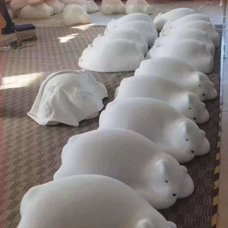 淇宇网红奶油风趴趴熊休闲懒人沙发小户型客厅服装店靠枕阳台卧室