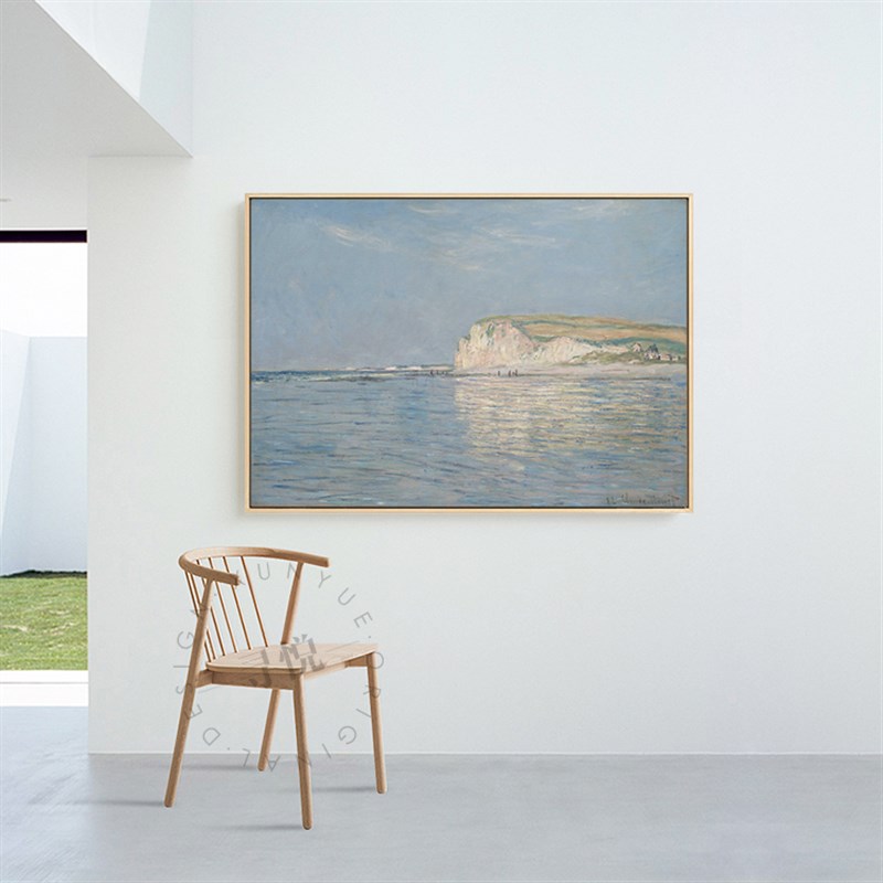 莫奈油画世界名画海岸风景抽象客厅装饰画 现代卧室壁画餐厅挂画