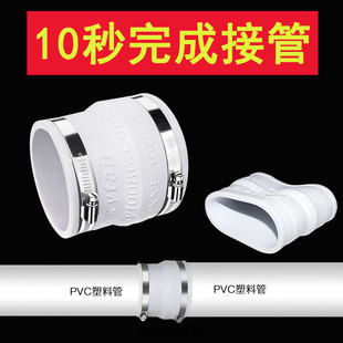 变径圈排气通风管变径接头大小头PVC管异径转换接头变径器160-200