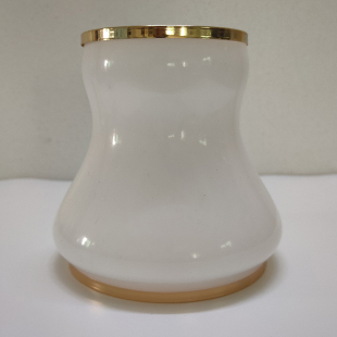 欧式吊灯玻璃水晶收腰灯罩灯具配件E14,E27螺口换新灯罩LED壁灯