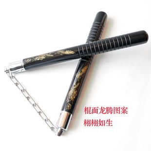 木质双节棍 成人实战防滑练习二节棍初学者实木表演双截棍重350克