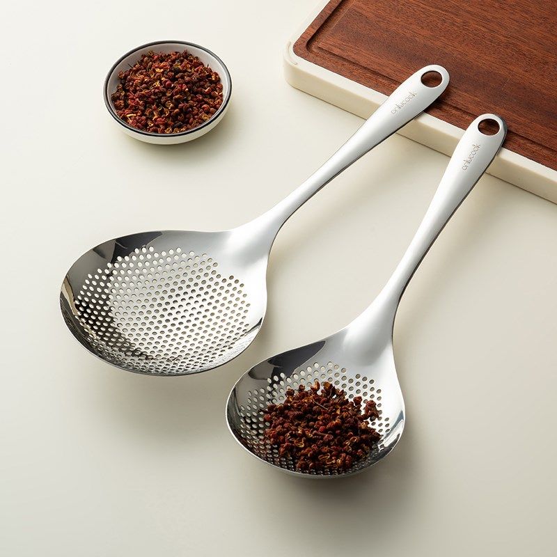 cook 316L不锈钢花椒漏勺厨房捞面条饺子神器大号笊篱过滤网