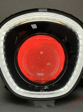 适用南方梦拉丽莎飞戈150改装大灯总成3寸LED双光透镜恶魔眼升级