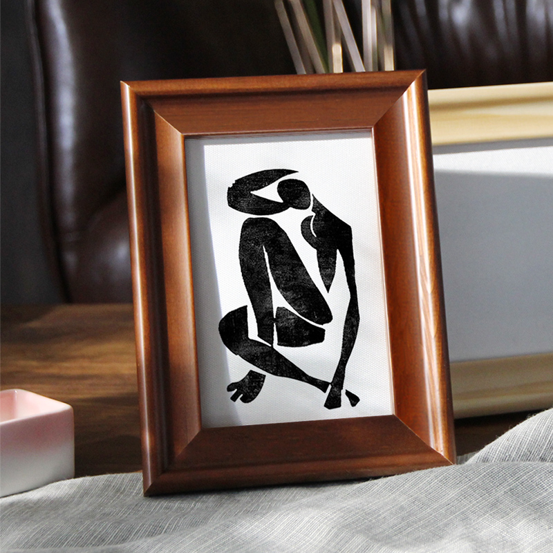 实木欧式摆台相框6 7 8 10 12寸 A4 B5 挂墙儿童创意画框定制做