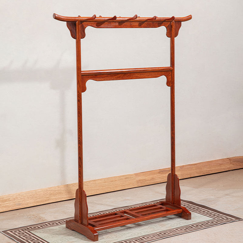 衣架子中式红木明式简约全实木整装创意设计源头工厂挂衣架子
