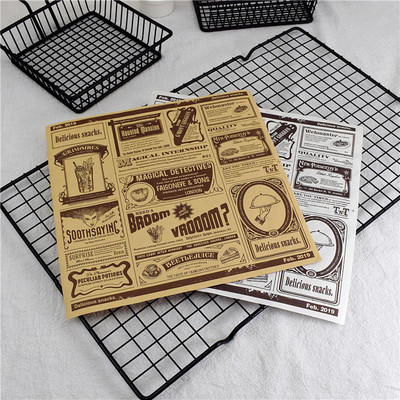 防油纸垫纸隔油炸英文报纸吸油纸炸鸡薯条小吃面包纸烘焙托盘油纸