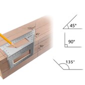 铝合金不锈钢多功能组合45 90度T型木工尺直角尺45度划线靠尺过线