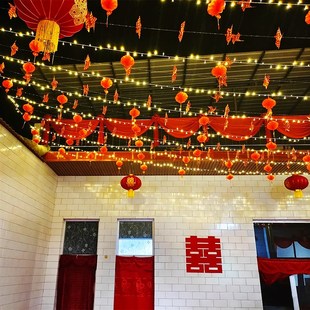 led氛围灯满天星结婚院子彩灯闪灯串灯农村婚礼现场布置装饰灯带