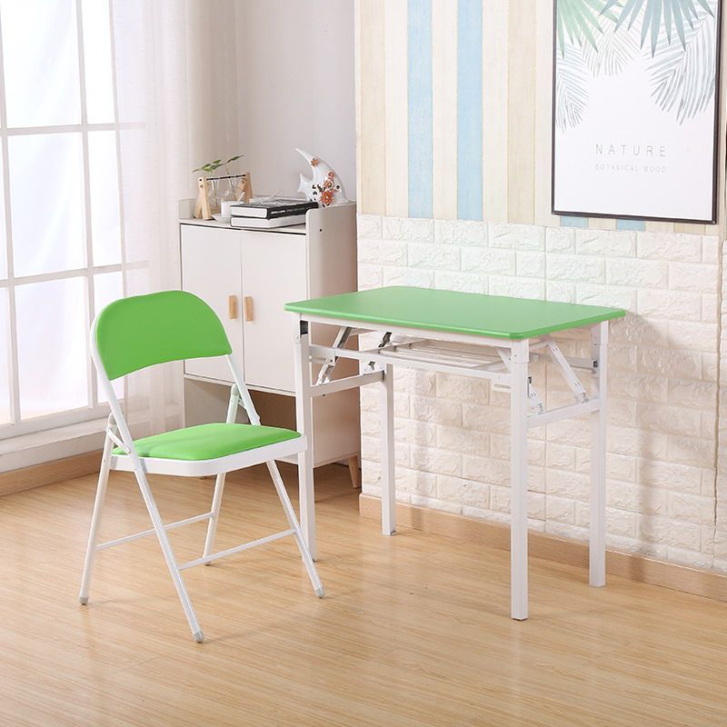 折叠桌子家用简约子长方形学习桌简易笔记本电脑办公桌椅组合套装