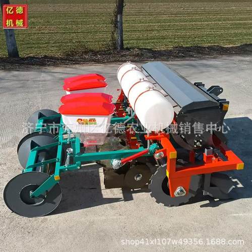 花生播种机两垄四行起垄施肥精播2024年四轮车带花生起垄精播机