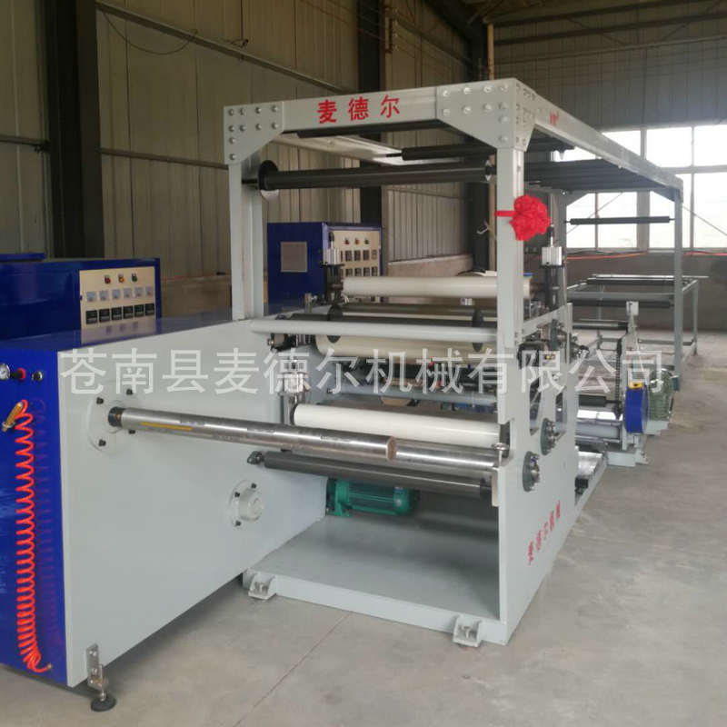 3D墙贴壁纸涂布机900型桥架式不干胶复合机 广告纸上胶背胶涂布机
