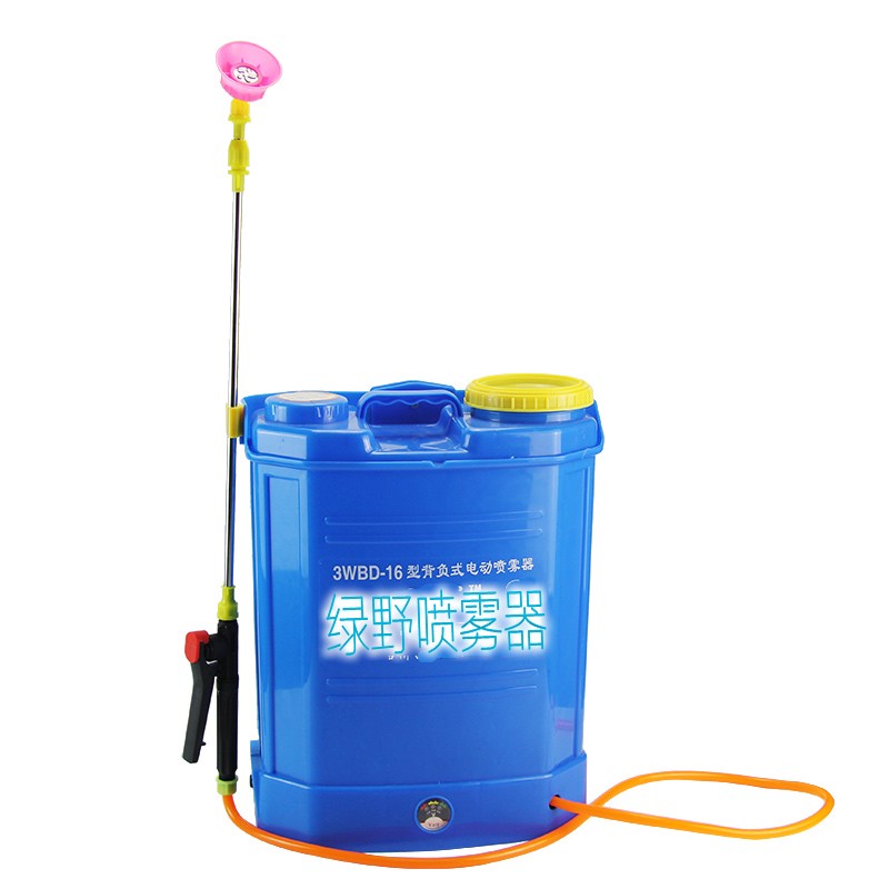 1野农用电动喷雾器电池高压背负式打雾药喷农机充电喷壶绿6L20L
