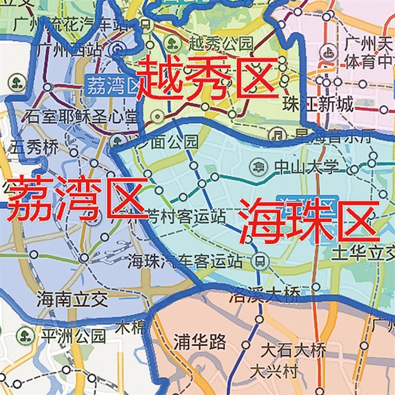 2防21新款广州市地图贴图办公室挂图高清0水墙壁定超大装饰画贴制