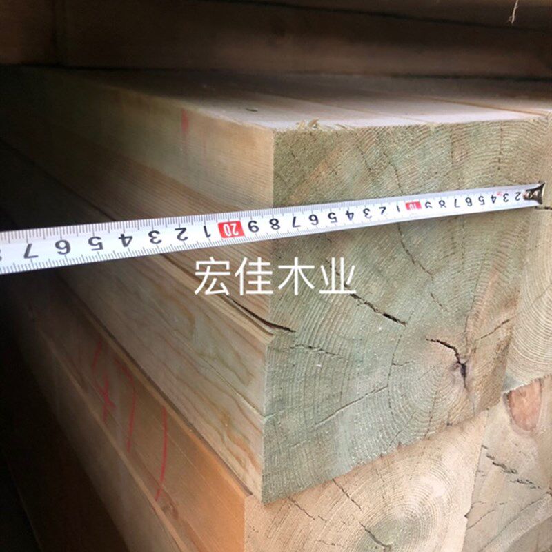 防腐木方柱子开萄架凉亭围栏防葡裂槽立柱实木炭黑色碳化木方工厂