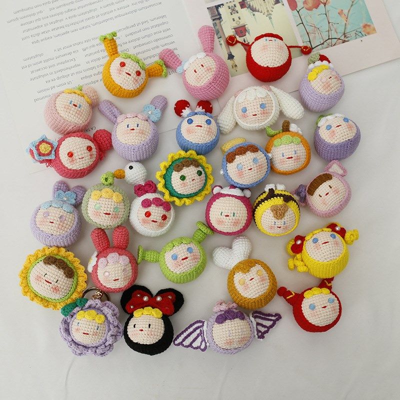 布袋香语手工钩织团子成品 织女毛线编织丸子头 创意可爱挂饰,节庆用品/礼品,挂饰/生肖挂饰,淘宝优惠券,粉丝福利购,淘宝优惠卷
