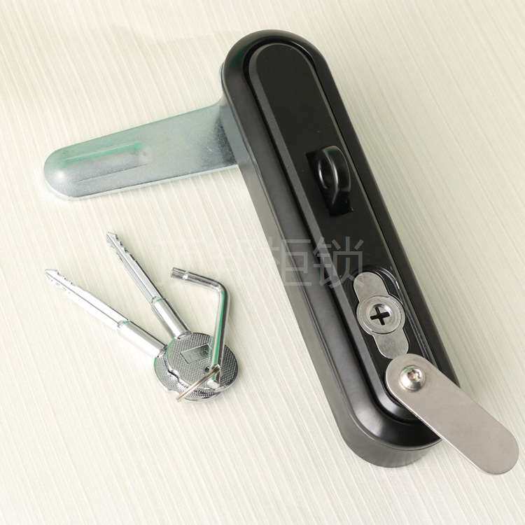 dinbong MS8012Z-1-1 黑色平面锁 工业配电器箱 开关机柜控制箱锁
