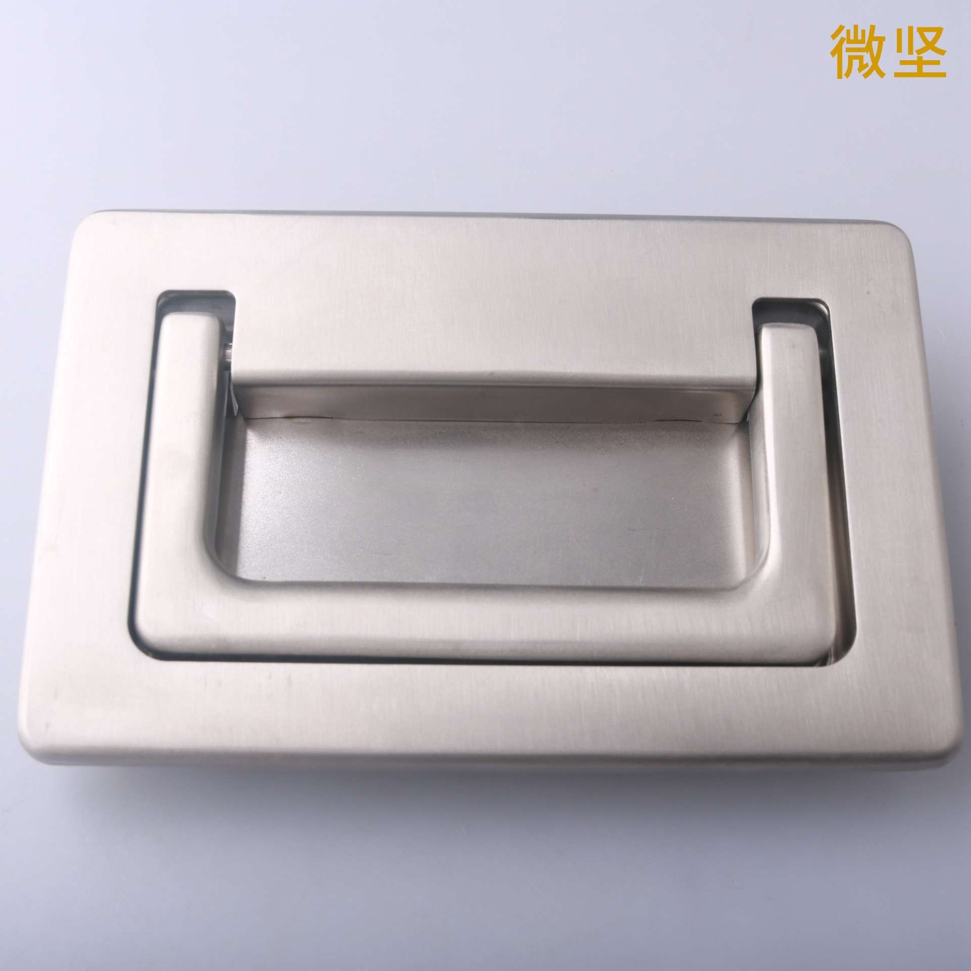 LS608不锈钢304折叠隐藏式拉手工业设备柜门暗式把手铁皮柜门扣手
