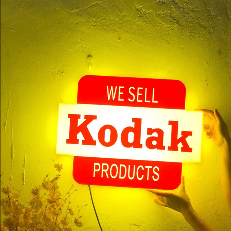定制 复克胶卷胶片复古灯箱亚古力盒子店ed灯广告灯箱l铺装饰