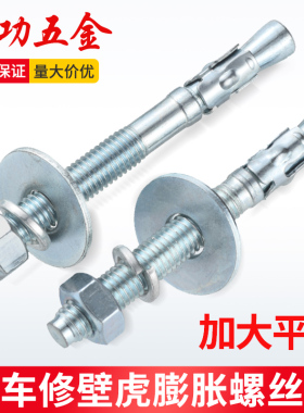 加大镀锌车修膨胀螺丝爬壁虎膨胀螺丝拉爆螺栓m6m8m10m12m16mm
