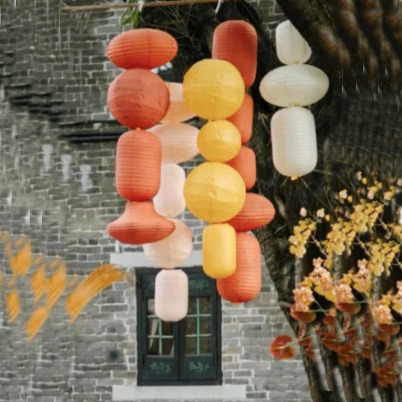 纸灯笼冬瓜型交叉款飞碟型可折叠广告布置婚礼装饰摄影道具古风,节庆用品/礼品,灯笼,淘宝优惠券,粉丝福利购,淘宝优惠卷
