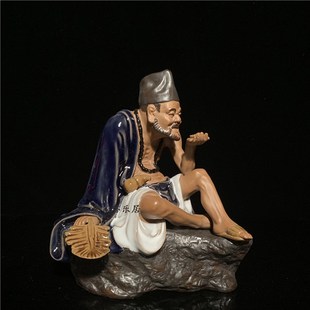 石湾公仔陶瓷济公摆件创意客厅玄关电视柜工艺品装饰人物特色礼品