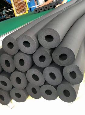 B2级橡塑管保温绝热橡塑保温棉黑色海绵发泡橡塑套管 厂家