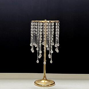 新款婚庆道具金色水晶路引跨境婚礼美陈宴会厅布置创意花艺装饰品