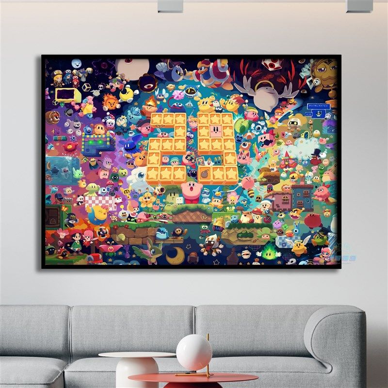 星卡之比游关装饰画挂画主机电竞房客厅卧室书房玄戏电玩海报定制