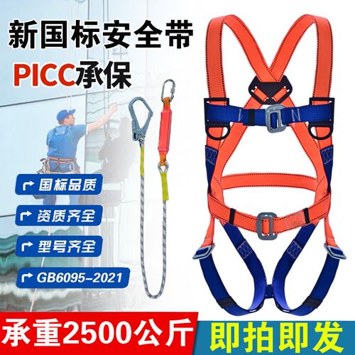 安全带新国标准欧式全身五点式高空作业保险带建筑施工保护防坠落
