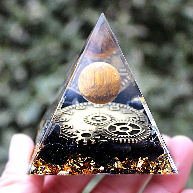 工厂货源水晶球黑曜石碎石金字塔装饰树脂滴胶工艺品车载桌面摆件,家居饰品,桌面摆件,淘宝优惠券,粉丝福利购,淘宝优惠卷