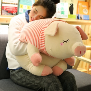 趴趴猪公仔毛绒玩具女生抱着睡觉的娃娃可爱玩偶猪萌搞怪韩国抱枕