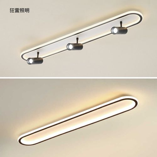 长条过道射灯吸顶式新款极简走廊玄关衣帽间家用商照形象墙无主灯
