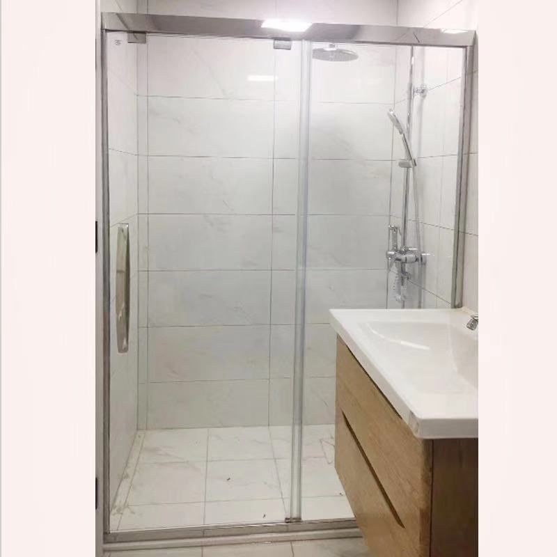 定制北京不锈钢一字淋浴房推拉门干湿分离浴室隔断沐浴屏风玻璃门,全屋定制,定制淋浴房,淘宝优惠券,粉丝福利购,淘宝优惠卷